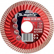 Диск алмазный, отрезной Turbo Extra, 150 х 22,2 мм, сухая резка Matrix Professional Диск алмазный, отрезной Turbo Extra, 150 х 22,2 мм, сухая резка Matrix Professional