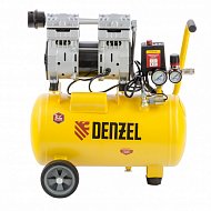 Компрессор DLS950/24 безмаслянный малошумный 950 Вт, 165 л/мин, ресивер 24 л Denzel Компрессор DLS950/24 безмаслянный малошумный 950 Вт, 165 л/мин, ресивер 24 л Denzel