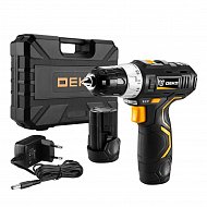 Аккумуляторная дрель-шуруповерт DEKO GCD12DU3 SET 4 в кейсе + оснастка 13 шт, 2*2 А·ч 063-4140 Аккумуляторная дрель-шуруповерт DEKO GCD12DU3 SET 4 в кейсе + оснастка 13 шт, 2*2 А·ч 063-4140