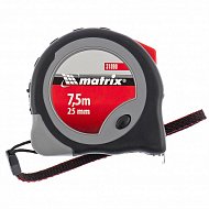 Рулетка Continuous fixation, 7,5 м х 25 мм, двухкомпонентный корпус, плавная фиксация Matrix Рулетка Continuous fixation, 7,5 м х 25 мм, двухкомпонентный корпус, плавная фиксация Matrix