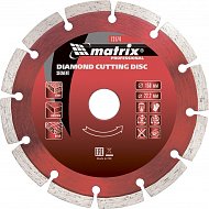 Диск алмазный, отрезной сегментный, 180 х 22,2 мм, сухая резка Matrix Professional Диск алмазный, отрезной сегментный, 180 х 22,2 мм, сухая резка Matrix Professional