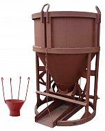 Бадья для бетона Zitrek БНу-2,0 (воронка, лоток) Бадья для бетона Zitrek БНу-2,0 (воронка, лоток)