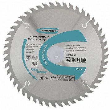 Пильный диск по дереву 200 x 32/30 x 48Т Gross